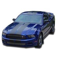 Matte/Glossy White or Black 2013-2014 Mustang Dual Racing Rally Stripe, 8-10 Inch