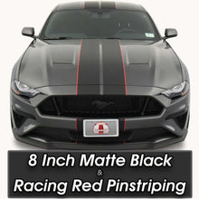 Rally Racing Stripes (with Optional Pinstriping) for a Ford Mustang (2018, 2019, 2020, 2021, 2022, 2023)