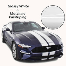 Rally Racing Stripes (with Optional Pinstriping) for a Ford Mustang (2018, 2019, 2020, 2021, 2022, 2023)