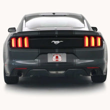 Matte Black Racing Stripes with Pinstripes for a 2015, 2016, or 2017 Mustang