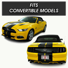 Glossy Black Racing Stripes with Pinstripes for a 2015, 2016, or 2017 Mustang
