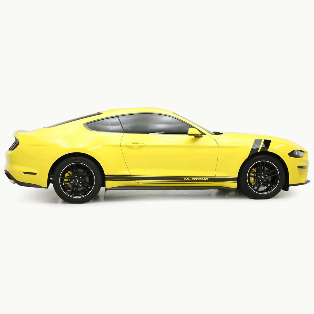 Mustang Lower Rocker Side Stripe with Pinstripes (2015-2023)