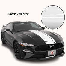 Center Offset Stripes for a Ford Mustang (2018, 2019, 2020, 2021, 2022, 2023)