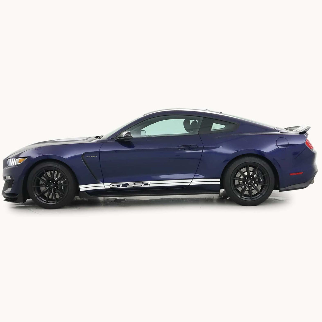 Shelby GT350 Mustang Lower Rocker Side Stripes (2016-2020)