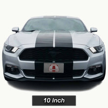 Glossy Black Racing Stripes with Pinstripes for a 2015, 2016, or 2017 Mustang