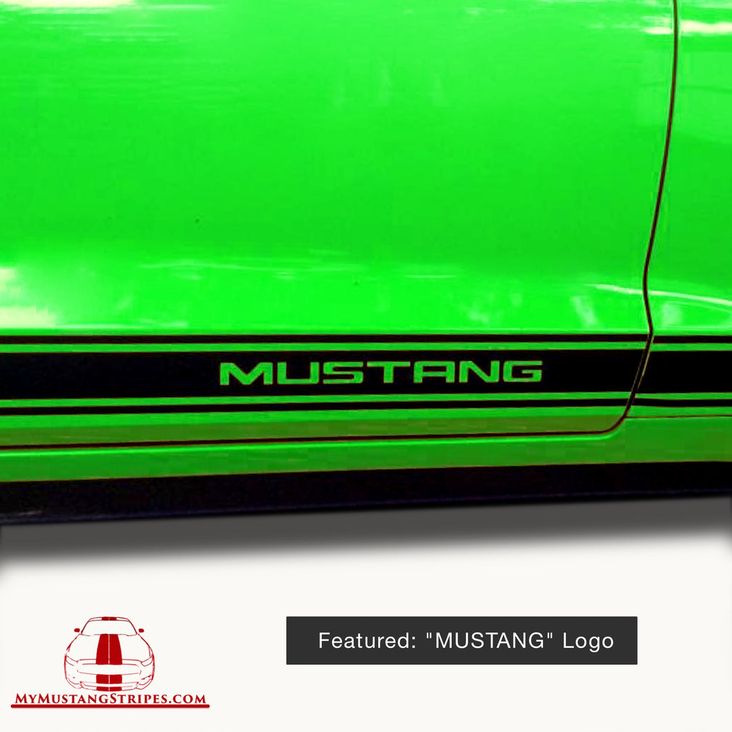 2015 to 2023 Ford Mustang Lower Rocker Side Stripes – My Mustang