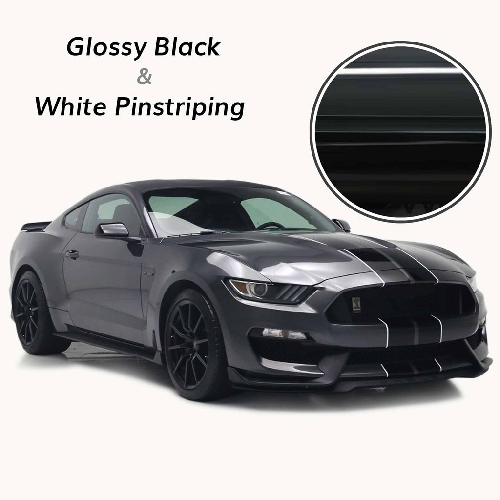 Shelby GT350 Racing Stripes with Optional Pinstriping (2016, 2017, 201 ...