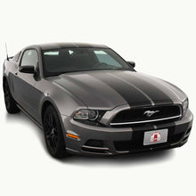 Matte/Glossy White or Black 2013-2014 Mustang Dual Racing Rally Stripe, 8-10 Inch