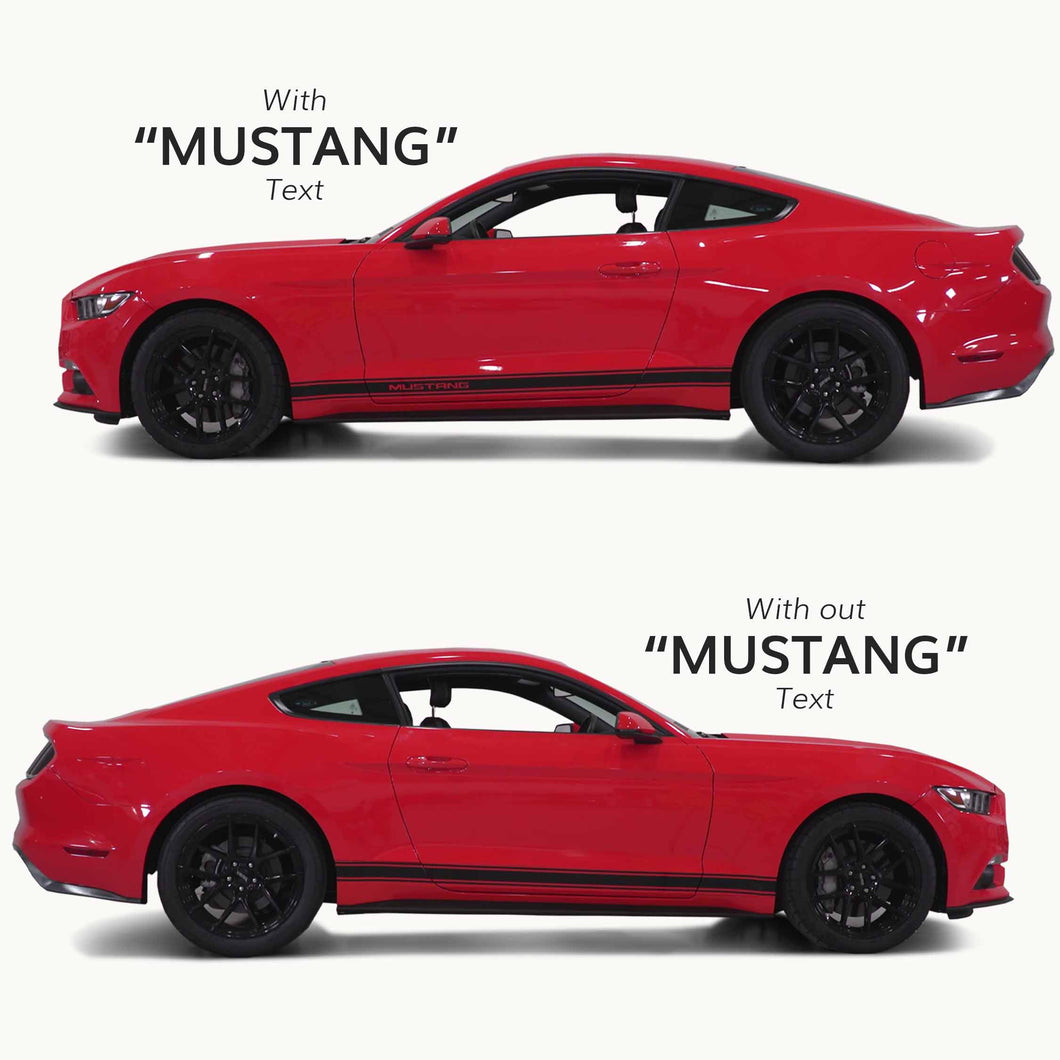2015 to 2023 Ford Mustang Lower Rocker Side Stripes – My Mustang