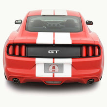 Glossy White Racing Stripes with Pinstripes for a 2015, 2016, or 2017 Mustang